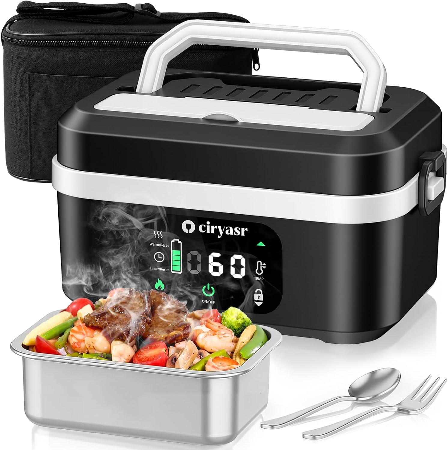 Outdoor Power Box - Leistungsstarke elektrische Lunchbox, 1,35 l, 20000