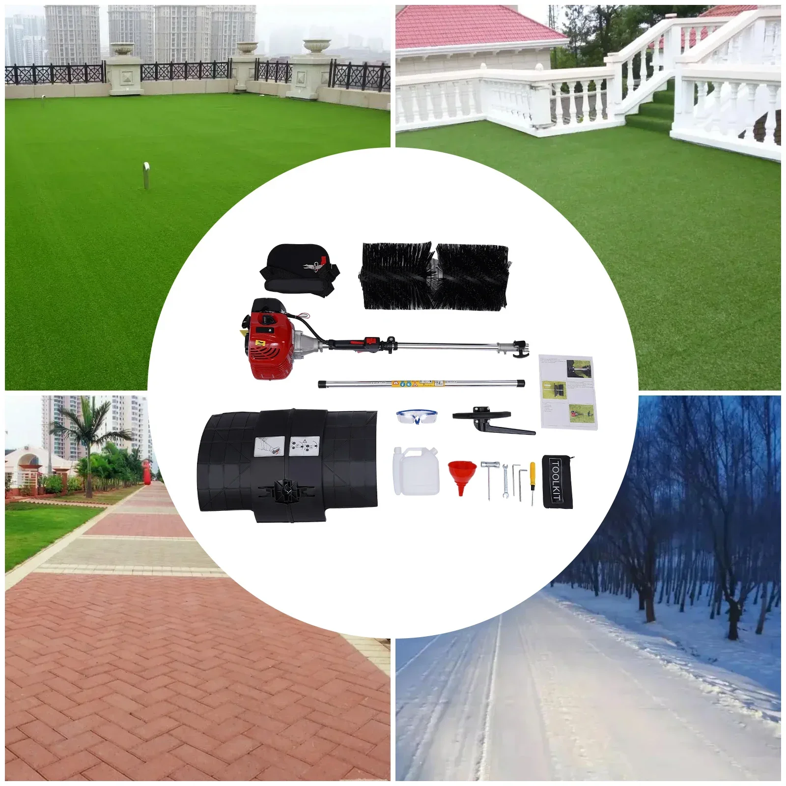 Schubkehrmaschine 1,7 kW / 2,3 – Outdoor Power Broom Bewertung und Preis
