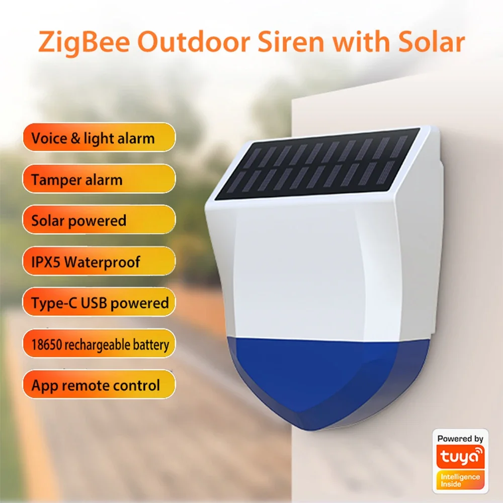 Tuya Smart Zigbee/Wifi Sirene  – Outdoor Power Source Bewertung und Preis